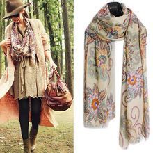 Новый Модный женский Винтажный Длинный шарф шаль шарфы 2024 - купить недорого