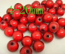 Cheap Wholesale Red  Acrylic Loose Chunky Round Miracle Beads 4/6/8/10/12/14/16/18/20mm For Fashion Jewelry Making Free Shipping 2024 - buy cheap