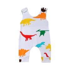 Pelele sin mangas para recién nacido, niño y niña, traje de dinosaurio 2024 - compra barato
