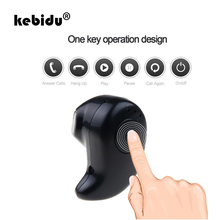 Мини беспроводные Bluetooth наушники kebidu S530, спортивные наушники с микрофоном, гарнитура, наушники для iPhone 7 2024 - купить недорого
