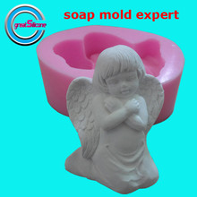 Great-Mold 3D Praying Angel Soap Mold Handmade Silicone Mold for Soap Making 2024 - buy cheap