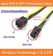 DHL EMS Бесплатная доставка PCIe PCI Express 6Pin Male к 6Pin Female удлинитель питания для видеокарты 18AWG 6-контактный ленточный кабель 2024 - купить недорого