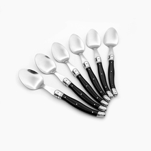 Stainless Steel Cutlery Dinner Spoon Soup Scoop Public Rice Spoon Dinnerware Set Large Long Handle Table Service Spoons Black 2024 - buy cheap