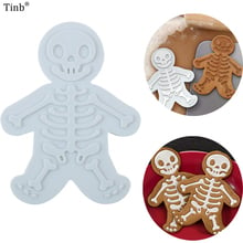 Cortadores de galletas de hombre de jengibre 3D, herramientas de decoración de pasteles de Halloween y Navidad, utensilios para hornear Diy, molde para galletas con sello 2024 - compra barato