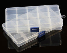 Babelin-caja de herramientas de plástico con 15 ranuras para joyería, estuche artesanía ajustable, organizador, cuentas de almacenamiento 2024 - compra barato