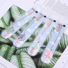 Flower Fan Shape Pendant Bookmark Cute Kawaii Book Mark Tag Paper Clip Child Student Office School Supplies Korean Stationery 2024 - buy cheap