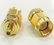 50 piezas MMCX macho a SMA macho, conector adaptador de Cable coaxial RF 2024 - compra barato