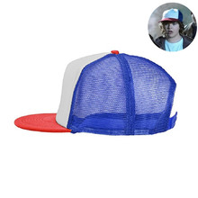 Dustin Hat Stranger Things  Cap Summer Baseball Mesh Cap Adjustable Snapback Strap Net Trucker Hat Cap unisex Cosplay Coser 2024 - buy cheap