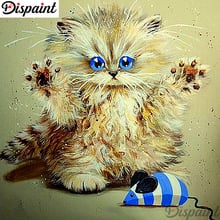 Dispaint Full Square/Round Drill 5D DIY Diamond Painting "Cartoon cat scenery" Embroidery Cross Stitch 3D Home Decor Gift A10128 2024 - buy cheap