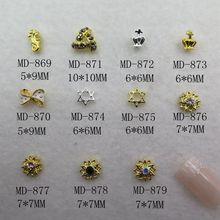 Decoração de unhas com girassol e estrela de metal-50 para decoração 2024 - compre barato