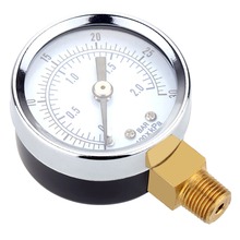 0~30PSI 0~2Bar Air Compressor Gauge 2" Face Side Mount 1/4" NPT Hydraulic Compressed Air Pressure Gauge Tester Measurer 2024 - buy cheap