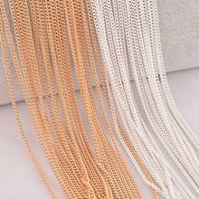 30pcs fashion jewelry necklace chains delicate 2mm quality strong link chain for pendant with clasp wholesale silver gold 2024 - buy cheap