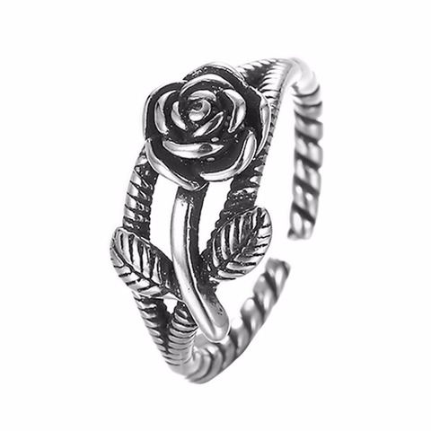 Kinitial милые Twristed кольца для пальцев 3D лепесток цветка розы Открытое кольцо ювелирные изделия для женщин подарок на день Святого Валентина 2022 - купить недорого