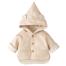 Пальто с капюшоном в европейском и американском стиле для маленьких мальчиков и девочек, осенне-зимняя теплая куртка, верхняя одежда для девочек и мальчиков, детская одежда 2024 - купить недорого
