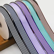 10 yards 1"(25mm) Stripe Grosgrain Ribbon Printed ribbons DIY Hairbow Accessories 2024 - buy cheap