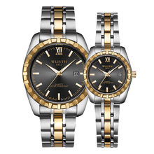 2020 новые парные часы для мужчин и женщин кварцевые часы люксовый бренд из нержавеющей стали водонепроницаемые светящиеся часы для влюбленных подарок на вечеринку 2024 - купить недорого