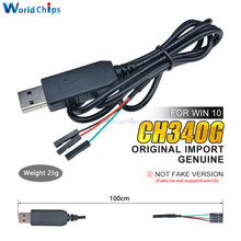 Оригинальный CH340G CH340 кабель для загрузки USB к TTL последовательный провод адаптер совместим для WIN 7 8 10 для Arduino для Raspberry Pi 2024 - купить недорого