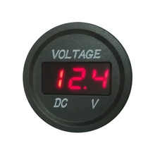 Entrada CC 12 v-24 v pantalla Led impermeable voltímetro de la motocicleta medidor de voltaje Led voltímetro Digital para coche de la motocicleta 2024 - compra barato