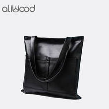 2021 New Women's Handbags High-Quality European And American Vintage Minimalist High-Capacity Tote Bag Pu Leather Shoulder Bags 2024 - buy cheap