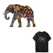 Cosbill Beautiful Animal Patches On Clothes A-level Washable Women T-shirt Iron On Transfer Elephant Decoration Applique Y-036 2024 - buy cheap