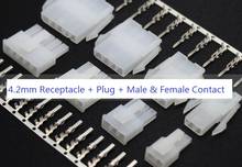 5Sets Mini-Fit 4.20 mm Single Row 2 Pin 3 4 5 6 7 8 9 10 11 12 P Power Connector Housing Receptacle Plug Crimp Contacts 2024 - buy cheap