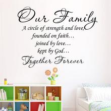 our family quote wall stickers home decor art words home deocration wall stickers adesivo de parede wall sticker 2024 - buy cheap