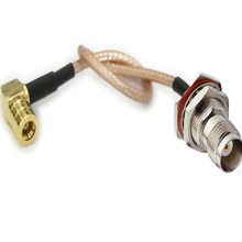 Junta tórica hembra TNC a SMB hembra, Conector de ángulo recto, Cable Coaxial Pigtail RF, 10/15/20/30/50cm, 1/2/3m, 10 Uds. 2024 - compra barato