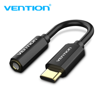 Vention USB Type C to 3.5mm Earphone Adapter USB-C male to 3.5 AUX audio female Jack for Xiaomi 6 Mi6 MIX 2 Huawei Mate10 P20 2024 - buy cheap