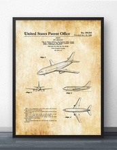 Boeing 737 Patent Blueprint Wall Art Paint Wall Decor Canvas Prints Canvas Art Poster Oil Paintings No Frame 2024 - buy cheap