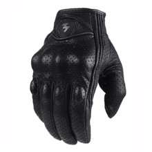 Новинка Ретро дышащие кожаные перчатки мотоциклетные перчатки для мотокросса guantes moto мужские уличные 2024 - купить недорого