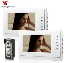 SmartYIBA Home Security Video Intercom 7''Inch Monitor Wired Video Door Phone Doorbell Entry Intercom System 2 Monitor 1 Camera 2024 - buy cheap