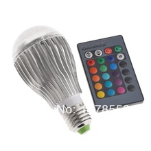 Casa cóctel partido RGB LED E27 10 W 5 modos flash 85-265 V lámpara de luz para el hogar decoración del partido con control remoto ir 2024 - compra barato