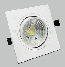 Free Shipping Square 10W COB led Ceiling lamp Square Ceiling AC85-265 110V 220V Dimmable Resscess Lamp 2024 - buy cheap