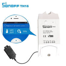 Sonoff TH16 Smart Wifi Switch Monitoring Temperature Humidity Wifi Smart Switch Home Automation Kit Works With Alexa Google Home 2024 - buy cheap