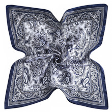 53cm Square Scarves Women Brand Silk Satin Paisley Bandanna Headband Neck Tie Band Neckerchief Turban 2024 - buy cheap