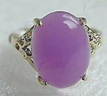Hot sale new Style >>>>Purple stone new silver plated women's Ring SIZE 2024 - buy cheap