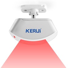 Инфракрасный детектор движения KERUI P817, беспроводной детектор движения для системы сигнализации дома, 433 МГц, датчик движения 2024 - купить недорого