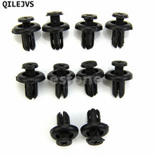 QILEJVS 10pcs Hole Plastic Push Screw Rivet Panel Fixings Clips 7mm for Car Auto 2024 - buy cheap