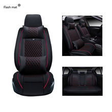 Flash mat Universal Leather Car Seat Covers for Mitsubishi Lancer Outlander Pajero Eclipse asx car accessories styling 2024 - buy cheap