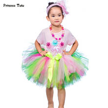 Handcrafted 3 Layers Girls Tutu Skirt Baby Rainbow Tutu Fluffy Girl Tulle Skirt  Kids Baby Tutus Pettiskirts For Party Birthday 2024 - buy cheap