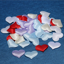 Confeti para fiesta de boda de corazón de tela para Decoración de mesa 2024 - compra barato