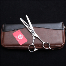 6" 17cm Purple Dragon JP 440C Thinning Shears 10Teeth Thin Rate 45%-50% Hairdresser's Scissors Professional Hair Scissors Z2002 2024 - buy cheap