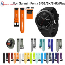 26 22 20 мм ремешок для часов для Garmin Fenix 5X 5 5S 3 3HR D2 S60 GPS часы быстросъемный силиконовый ремешок Easyfit 2024 - купить недорого