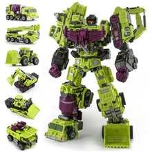 JINBAO Big Size Anime Devastator Transformation Toys Cool KO Action Figure G1 Robot Car Trucks Hook Model Boy Kids Toy Gifts 2024 - buy cheap