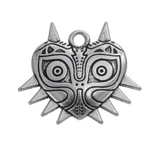 my shape Tinetan Vintage Style Majora Mask The Legend of Zelda Pendant Charms Fit Necklace Wiccan Jewelry Wholesale 5pcs 2024 - buy cheap