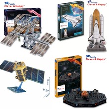 Candice guo 3D puzzle DIY toy paper building assemble solar system space station satellite model kompsat-2 kid birthday gift 1pc 2024 - buy cheap