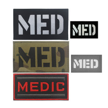 Reflective MEDIC Embroidery Patch IR MED Military Patches Tactical Combat EMT Emblem Appliques Stripes Fabric Badges 2024 - buy cheap