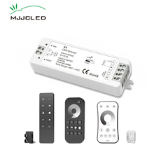 Regulador de intensidade de luz led 12v, interruptor 5v 24v 36v 8a pwm sem fio rf com controle remoto de 2.4g para fita led de cor única
