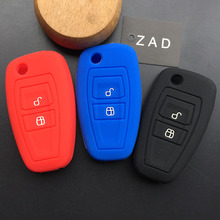 ZAD silicone rubber car key cover case protector fob skin bag shell set for mazda BT50 BT-50 MX5 RX2 2 Button Remote Key Holder 2024 - buy cheap