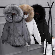 2019 Winter Women New Loose Short Down jacket Fashion Casual Thick large fur collar Outerwear Temperament women Parka 776 2024 - buy cheap